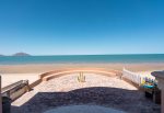 family friendly villas de las Palmas San Felipe Baja California beachfront condo - front view to beach